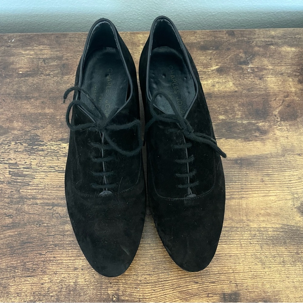 Charles Jourdan Suede Oxfords
